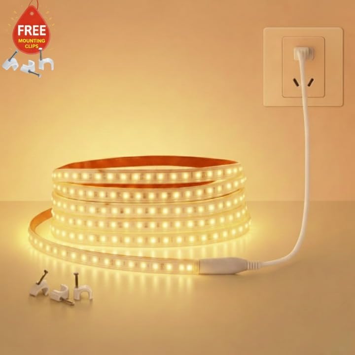 Image of Errol 5M 2835 LED Strip Light 120 LEDs /m Ceiling Decor Rope Light,Warmwhite