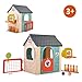 FEBER - Casual 6 Activities House, Spielhaus mit 6 Spielaktivitäten und Zubehör Farben, die gegen Sonnenlicht beständig sind, leicht zu montieren, geeignet ab 3 Jahren, Famosa (FEH23000)