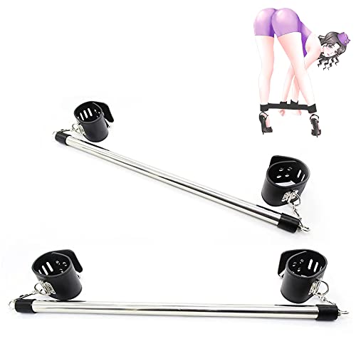 Chaîne de Tuyau en Acier en métal 2 pièces avec Bande en Cuir pour Main et Pieds