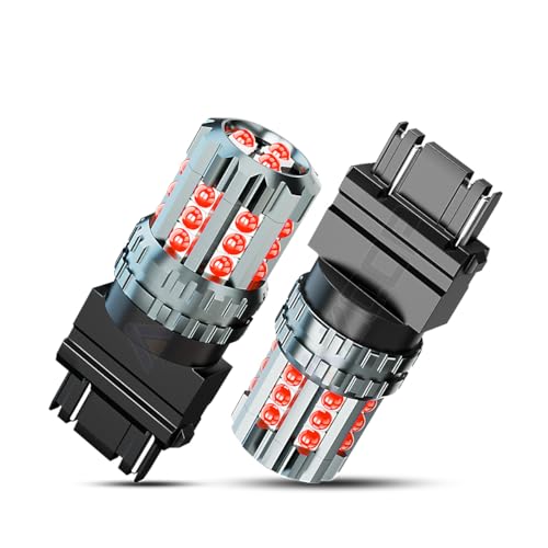 3157 4057 LED Brake/Tail Light Bulbs For Ford F150 F250 F350 2000 2001 2002 2003 2004 2005 2006 2007 2008 2009 2010 2011 2012 2013 2014 2015 2016 2017 2018 2019 2020, 300% Brightness, Plug&Play, 2PCS