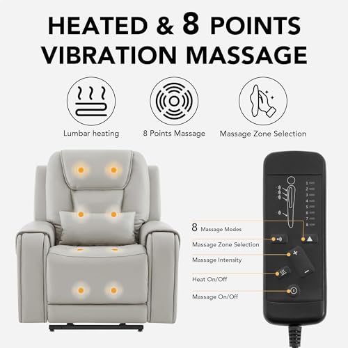 Sillón con reclinable plegable piel sintética marrón miniatura 4