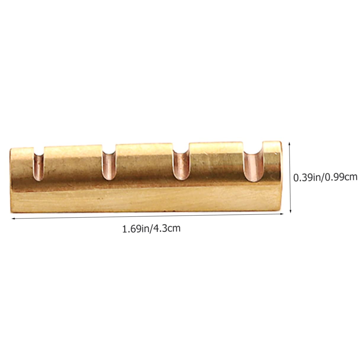 NULYLU Brass String Nut for Violin Guitar Bass String Upper Nuts Stringed Instrument Supplies Bridge