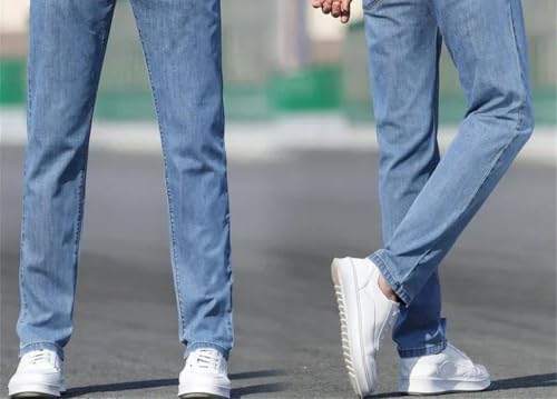 Men's Classic Business Straight-Leg Jeans, Plus-Size Work Pants3