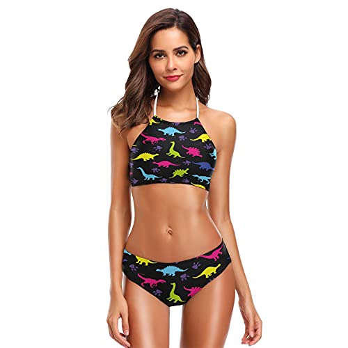 Maillot de bain motif dinosaure noir pour vos vacances d'été et journées piscine