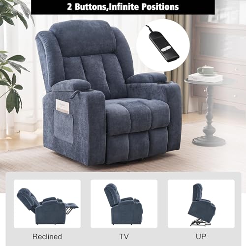 Sillón eléctrico reclinable con masaje y calor miniatura 5
