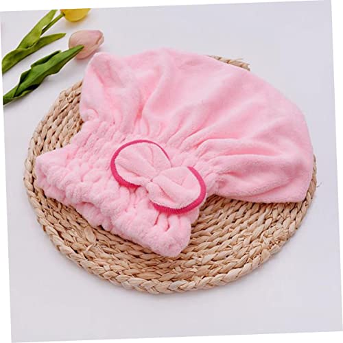 minkissy Toalha de cabelo envoltório de banho para mulheres toalha de secagem de cabelo de microfibr