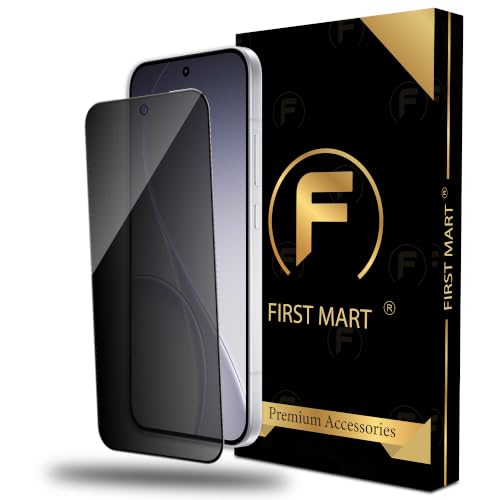 Image of FIRST MART Privacy Tempered Glass for Oppo Reno 15 Pro Mini | Anti-Spy Screen Protector, Edge-to-Edge 9H Scratch Protection, Case-Friendly, Bubble-Free | Pack of 1