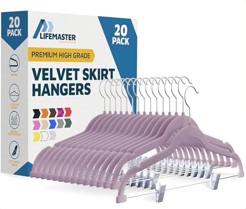 Lifemaster cintre velours clips rotatif 360 pack 20