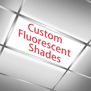 Fluorescent Light Covers for Classroom Office - Eliminate Harsh Glare Causing Eyestrain and Headaches. Office and Classroom Ceiling Light Decoration Customize to your liking, 120x60cm/47.2x23.6in