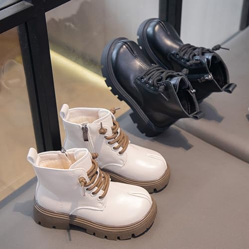 Gilrs Combat Boots Lace up Closed Round Toe Short Booties Fashion Non Slip Lace up Outdoor Work Winter Snow Boots2