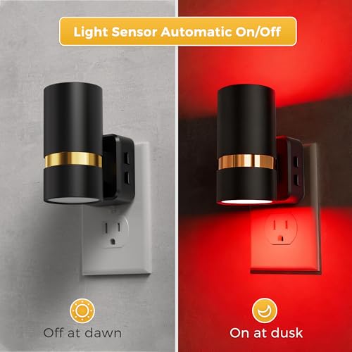 Image of L LOHAS LED Night Lights Plug into Wall, Dusk to Dawn Night Light