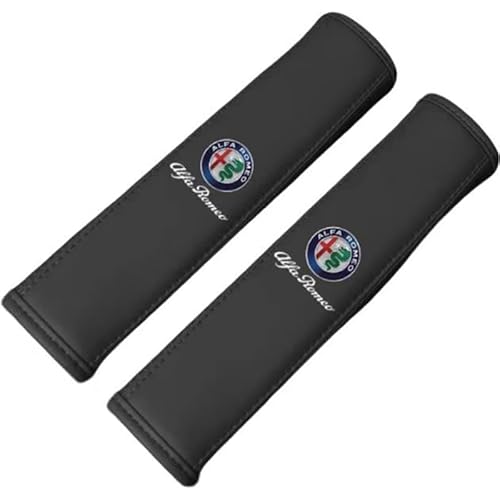 BUSDPL 2 Pezzi Cuscinetto per Cintura di Sicurezza per Auto per Alfa Romeo-Giulia 17-19, Delicato Proteggi Cintura sulla Pelle Tenuta Sicura Copricintura