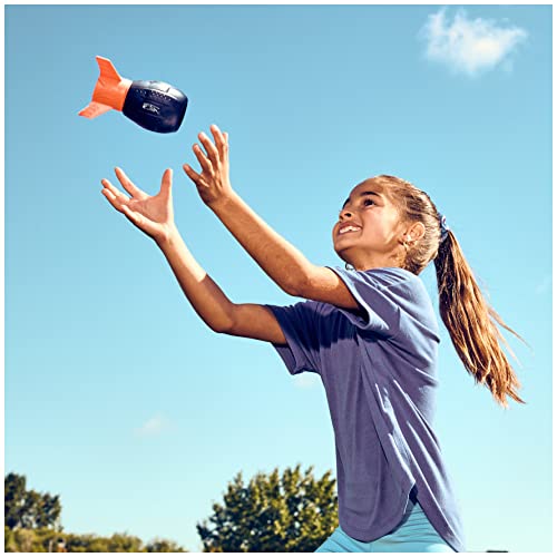 Aerobie Super Sonic Fin Catch Football, Outdoor-Spielzeug aus weichem Material, für Kinder und Erwachsene ab 8 Jahren, Blau/Orange