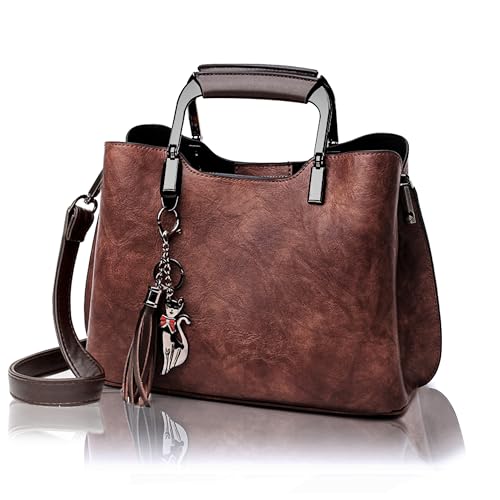 Image of Small Vegan Leather Purses for Women, Faux Leather Handbags for women, Top Handle Handbags, Satchel Purse
