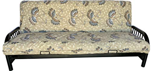 Futon Mattress Covers, Slipcovers, Bed Covering, 100% Cotton (Twin, Full, Queen) (Flower #12, Full Splits 6 x 54 x 54 & 6 x 21 x 54)