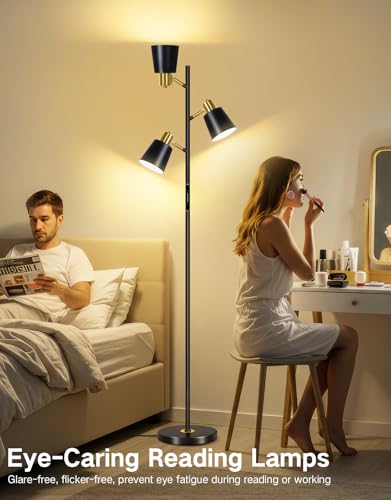 Lampadaire LED dimmable 4 températures de couleur et 3 lampes - 6