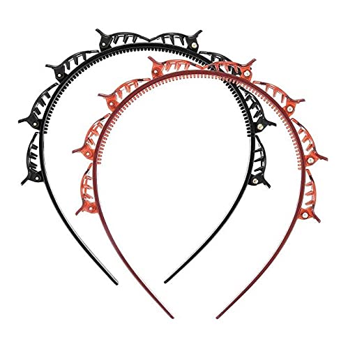 AKADO Plastic twisted hair clips pin hair band hairstyle tool for women and girls (2 PCS) (B09DLCVMHG) Amazon Price History, Amazon Price Tracker