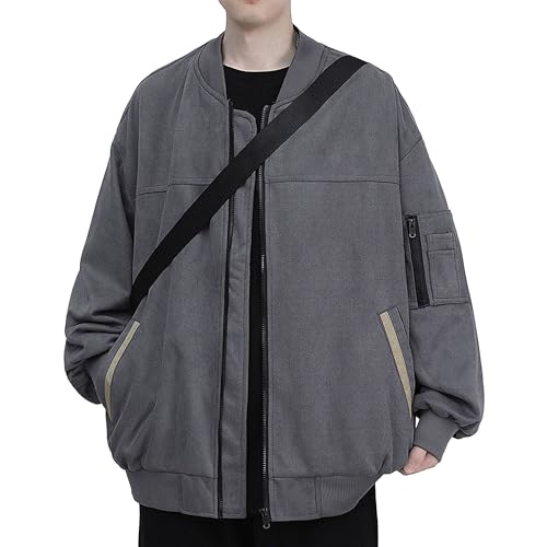 Veste coupe-vent homme à carreaux bleu L blouson coton col montant slim