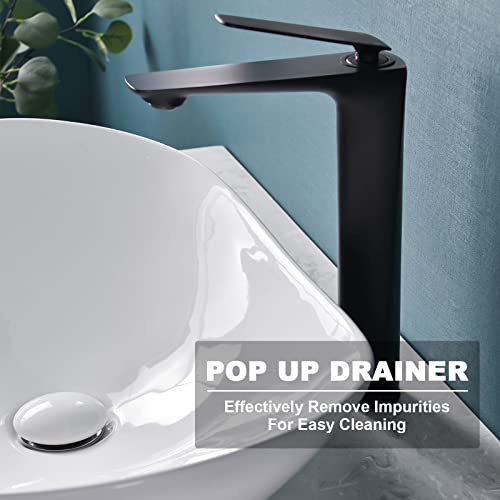 Tysun Vessel Sink Oval, 24'' X 14'' Bathroom Sink Above Counter, Porcelain Ceramic Bathroom Vessel Sink, White Bathroom Vessel Vanity Sink Art Basin #TOP3