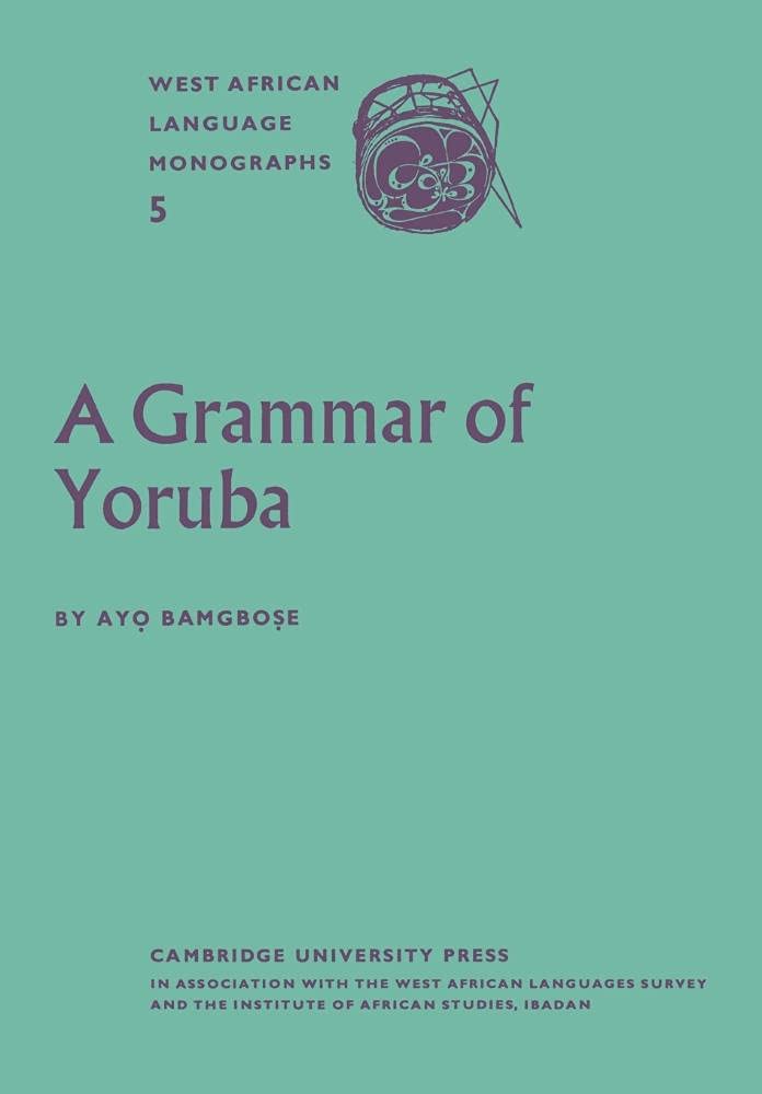 A Grammar of Yoruba Bamgbose Paperback Cambridge University Press 9780521175289