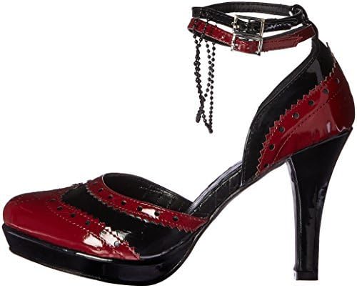 Women's Shoes 4 Inch Heel Pointy Toe Pump (Burgundy;6)