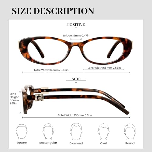 YMRFW Oval Blue Light Blocking Glasses for Women Retro 90s Glasses Computer TV Eyeglasses Anti Eyestrain — view 3