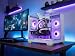 Venom Gaming PC, RGB, 64GB RAM + 1TB SSD, NVIDIA RTX 5060, Intel E5, WiFi, Bluetooth (weiß)