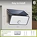 Philips Solar Motion Sensor Lights Outdoor 2 Pack, 3 Modes, 1000LM 7000K Daylight, Waterproof Solar Powered Flood Lights for Garden, Yard, Garage