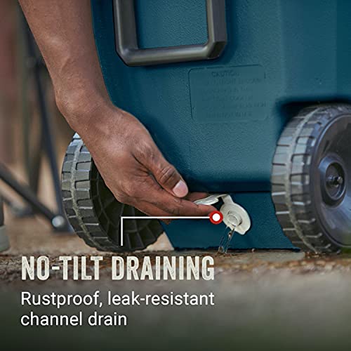 Image of Coleman Classic Series Insulated Portable Wheeled Cooler, Leak-Resistant Outdoor Hard Cooler Keeps Ice up to 5 Days, 62qt /65qt /100qt Options