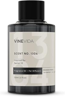 VINEVIDA Santal Bliss Fragrance Oil for Cold Air Diffusers 4 Fl Oz - Essential Oils for Diffuser Oil Refill & Air Freshener Room Spray