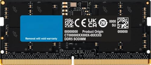 Image of 16GB DDR5 Laptop RAM | 4800MHz High-Speed Memory Module | PC5-38400 | 262-Pin SO-DIMM | 1.1V | for Notebook & Laptop