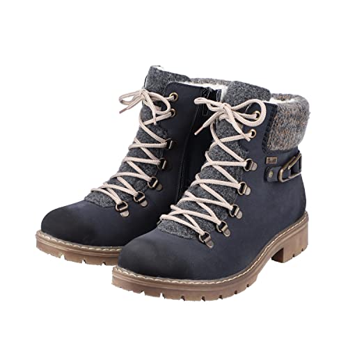 Rieker Damen Y9131-14 Mode Stiefel, blau, 40 EU