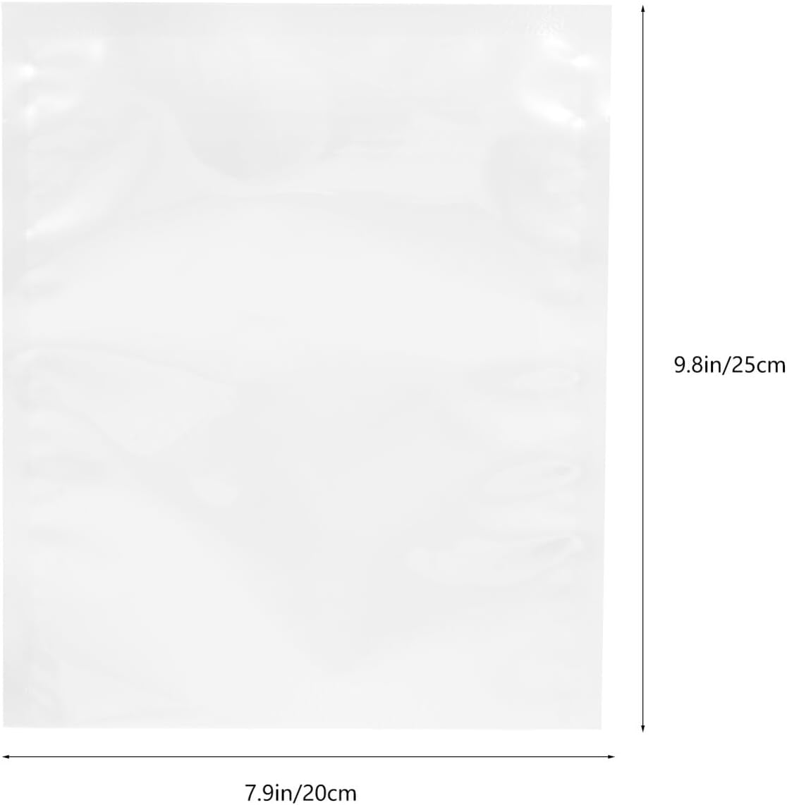 Homoyoyo Vacuum Sealer Bags 100pcs Thickened Nylon Heat Seal Pouches 16 Mil 20x25cm Food Storage Packaging Bags for Kitchen Preservation