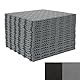 uyoyous 20 Stück PVC Garagenboden, 40x40cm Ineinandergreifende Garagenbodenfliesen, 18mm Dicke rutschfeste Gummifliesen, Strapazierfähiges Garagenbodenbelag (20, Grau, 40 * 40 cm)