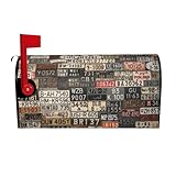 Design magnétique de boîte aux lettres : notre housse de boîte aux lettres magnétique Fashionableold est spécialement conçue pour s'adapter aux boîtes aux lettres standard (52,6 x 45,8 cm), cette housse de boîte aux lettres magnétique dispose d'une impression unique sur toute la surface, ce qui rend votre boîte aux lettres facilement reconnaissable et élégante.