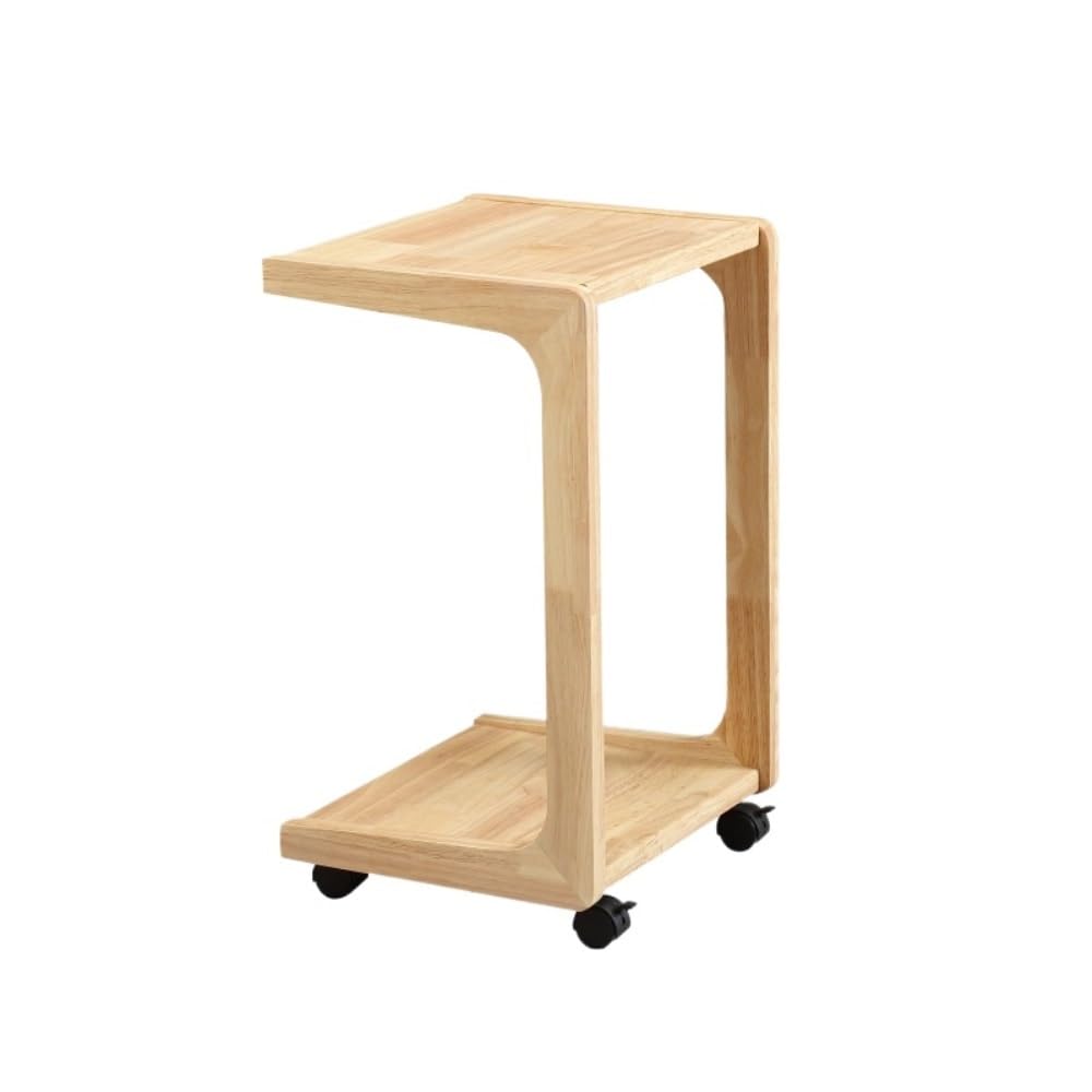Table de Chevet à Roulettes en Bois : Maximisez l'Espace de Votre Coin Salon