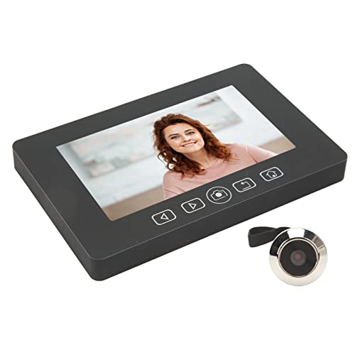 Digital Doorbell, Front Door Peephole Security Camera, 4.3in Color Screen, 160 Degree Wide Angle Detection, Digital Door Viewer for Home Security