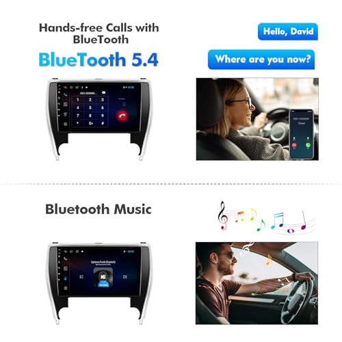 2+32G 10,1 polegadas Android 12 estéreo para carro Toyota Camry 2015-2017 IPS tela sensível ao toque