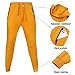 Megub mens tracksuit 2 pieces,thick fleece hooded outfits pullover sweater sweatpants fashion color winter jogging suit set active outdoor workwear(yellow,M)