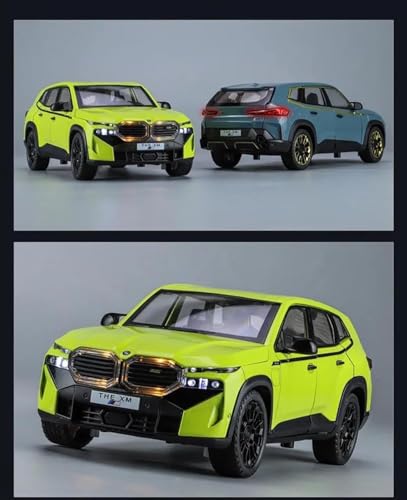 Image of 1:24 B.M.W XM SUV Model Car Zinc Alloy Pull Back Toy Diecast Toy Cars with Openable Doors, Sound and Light for Kids Boy Girl Gift(Black-Color)