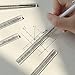 BIBABLYKE Transparent Triangular Ruler Architect Scale Ruler 0-15cm Straight Ruler for Ideal for Teacher Student Architect