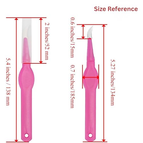 Image of Artonezt 4 Pcs Seam Rippers Razor Stitch Ripper Seam Cutters Thread Remover Tool Embroidery Thread Cutter Curved Blade with Cover for Sewing Crafting Knitting Crochet