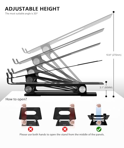 BoYata N19 Adjustable Steel Laptop Stand — view 3