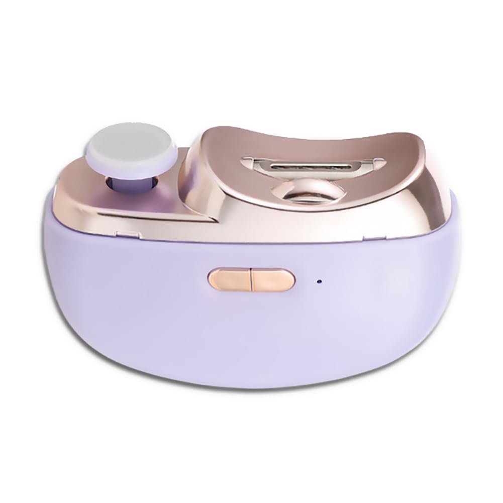 Ciseaux à ongles électriques violets anti-coupure pour nourrissons et adultes