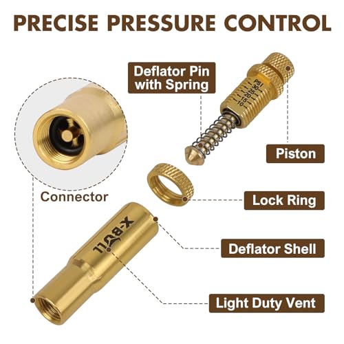 X-BULL New Automatic Tire Deflator,Adjustable Offroad Accessries,4pcs Auto-Stop Tire Air Down Tool Kit for 4 * 4 Vehicles - Thumbnail 2