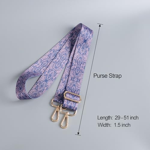 Image of chushui Colorful Pattern Purse Strap, Wide Crossbody Bag Strap Replacement | Change the look of your bag with a simple strap swap.