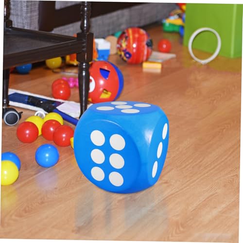Dados de espuma jumbo azul de 1 pieza para juegos infantiles y actividades 7