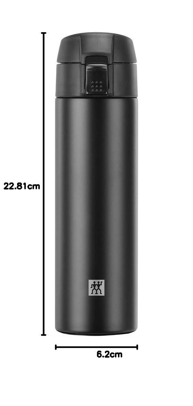 Zwilling 39500-508-0 Tazza Termica, 450 ml, Colore Nero, Acciaio Inossidabile