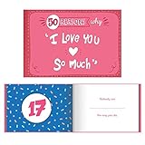 DateBox Club - 50 Reasons Why I Love You Book - Fill in The Blanks Custom Gift Book for Loved Ones -...