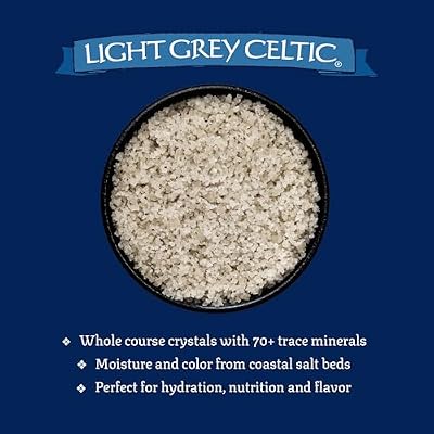 Celtic Sea Salt Light Grey Coarse Unrefined Mineral Salt, 70+ Trace Minerals, Sustainably Harvested, GMP Certified Cooking, Finishing, Hydration, Grinder Use 12 Pound Resealable Bag
